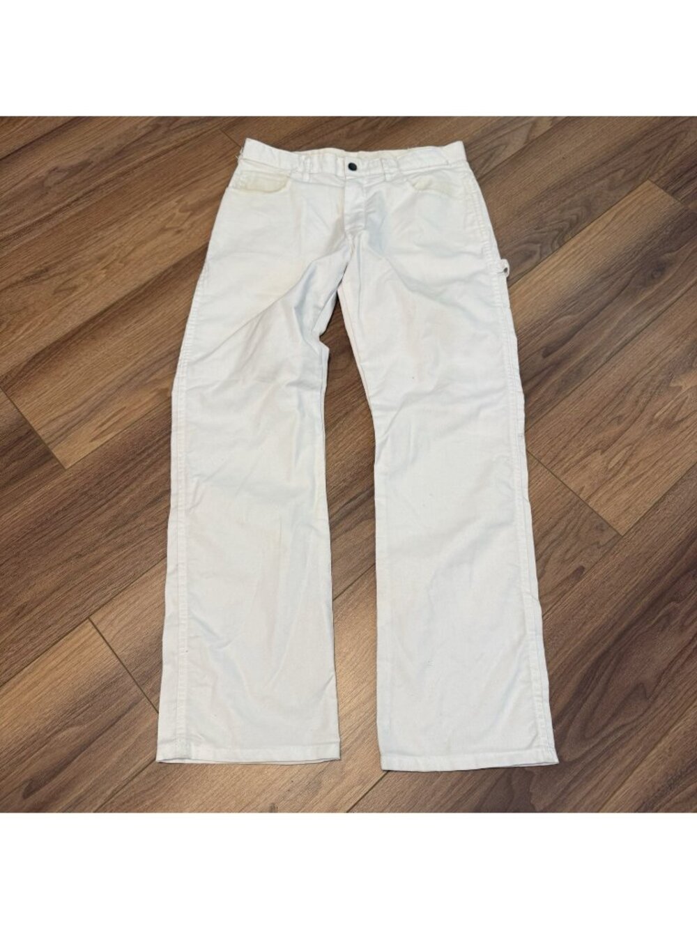 Dickies Painter Pants Mens 32x32 White Workwear Carpenter Canvas